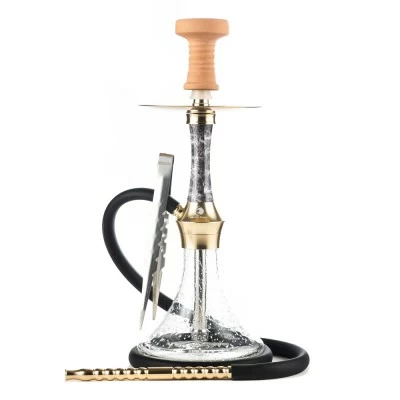 Hookah 7 Star Small 128 white gold (transparent flask)