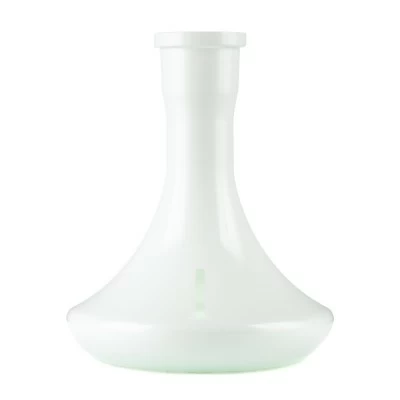 Craft flask white with a transparent strip