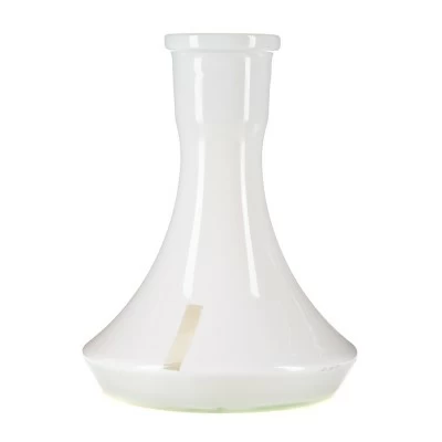 Craft mini flask white with a transparent strip