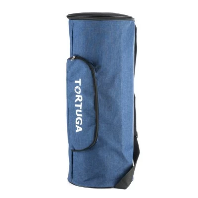 Hooking bag with a tortuga rug is blue