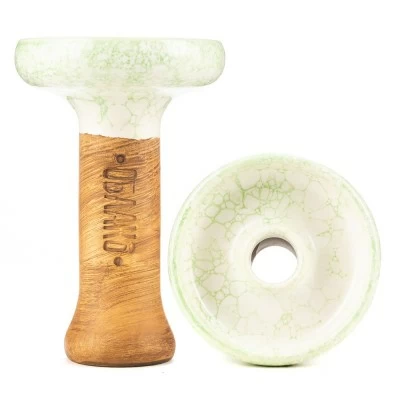 Black cloud Phunnel L Glaze Top white green marble