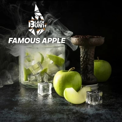 Tobacco Burn Black Famous Apple (green apple ice) 100 g