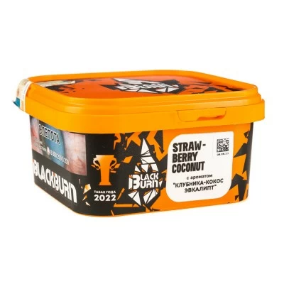 Tobacco Burn Black Strawberry Coconut (strawberries with coconut and eucalyptus) 200 g